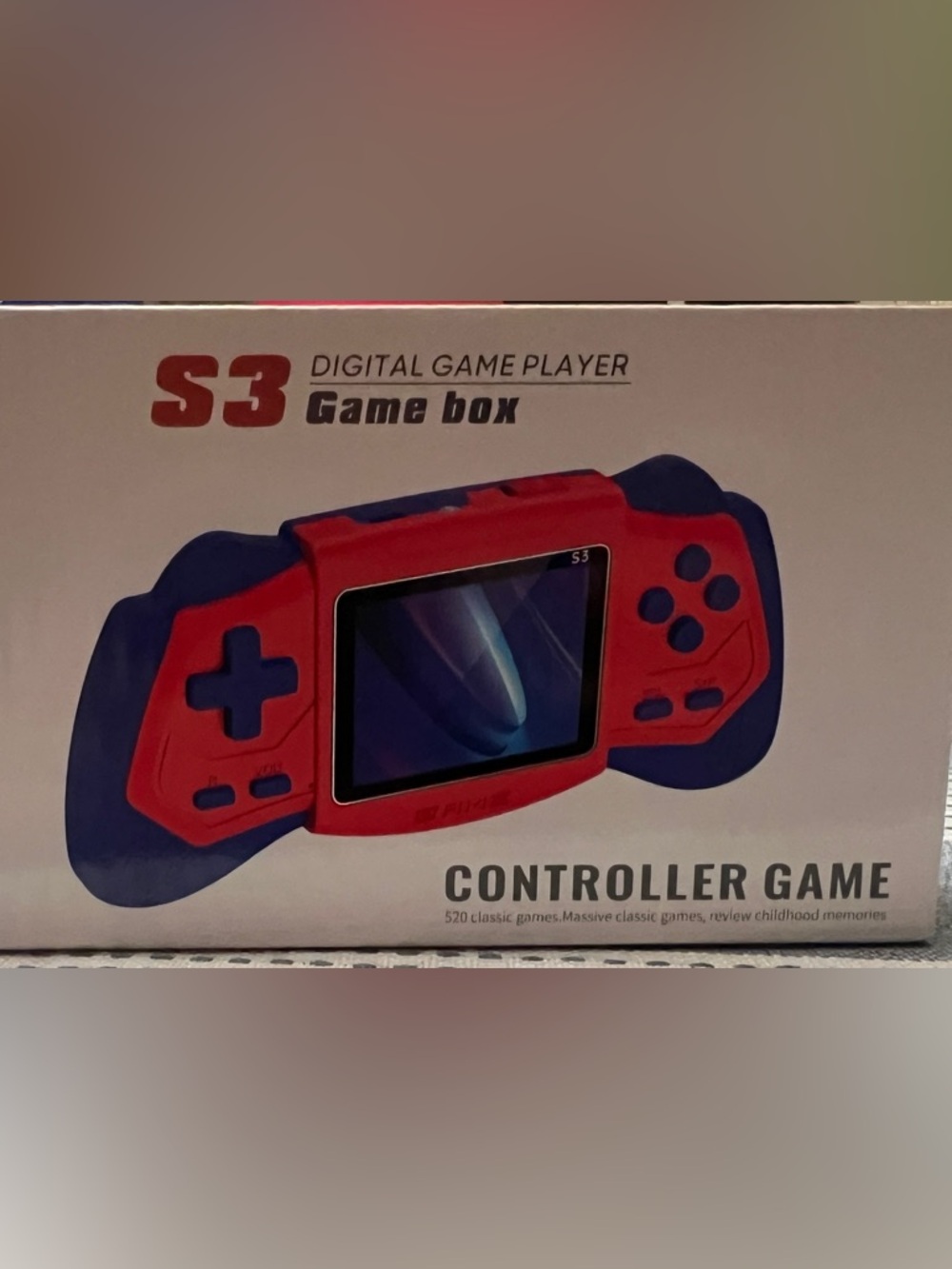 Red Handheld Game Box Console